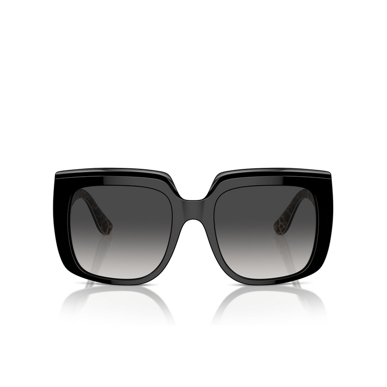 Dolce & Gabbana DG4414 Sunglasses 32998G black on leo brown - 1/4