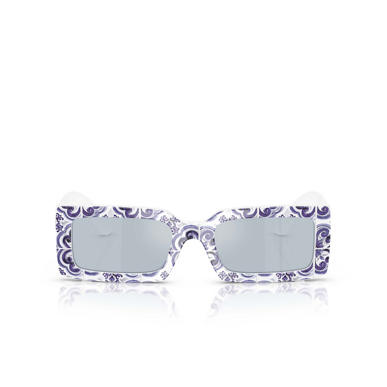 Dolce & Gabbana DG4416 Sunglasses 345155 blue majolica on white - 1/4