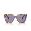 Dolce & Gabbana DG4438 Sunglasses 3439/1 havana blue pearl - product thumbnail 1/4