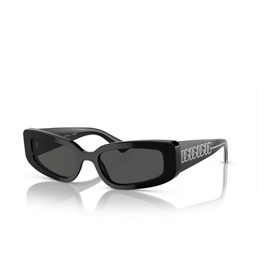 Dolce & Gabbana DG4445 Sunglasses 501/87 black - three-quarters view