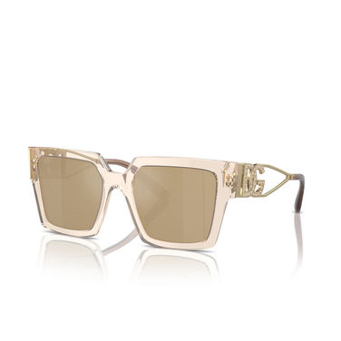 Dolce & Gabbana DG4446B Sunglasses 343203 transparent camel - three-quarters view