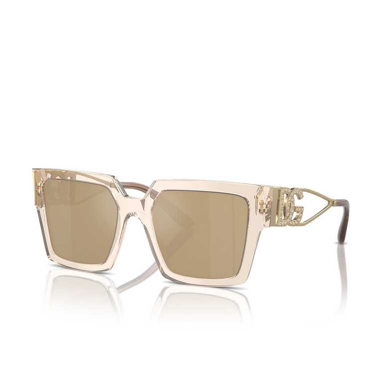 Lunettes de soleil Dolce & Gabbana DG4446B 343203 transparent camel - 2/4