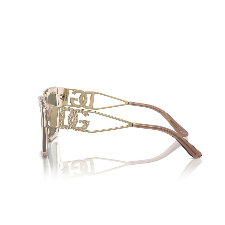 Gafas de sol Dolce & Gabbana DG4446B 343203 transparent camel - 3/4