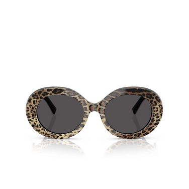 Gafas de sol Dolce & Gabbana DG4448 316387 top leo on black - Vista delantera