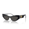 Lunettes de soleil Dolce & Gabbana DG4450 331687 black - Vignette du produit 2/4