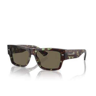 Dolce & Gabbana DG4451 Sunglasses 3432/3 havana green - three-quarters view