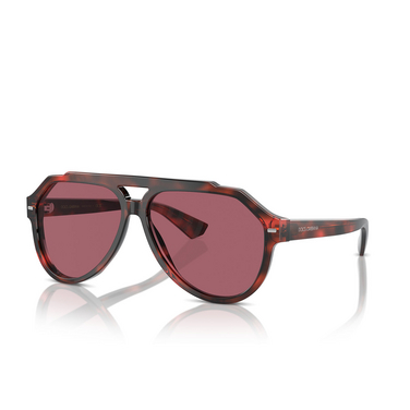 Gafas de sol Dolce & Gabbana DG4452 335869 red havana - Vista tres cuartos