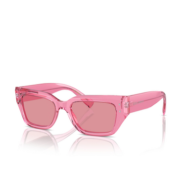 Dolce & Gabbana DG4462 Sunglasses 314830 transparent pink - three-quarters view