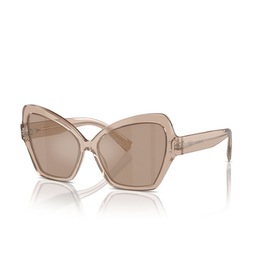 Dolce & Gabbana DG4463 Sunglasses 34325A transparent camel - three-quarters view