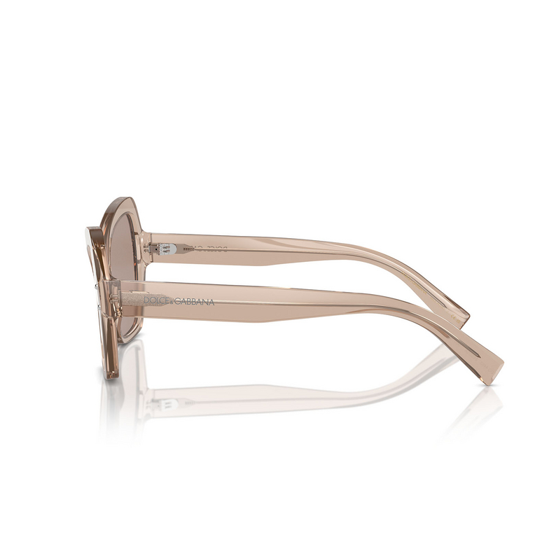 Lunettes de soleil Dolce & Gabbana DG4463 34325A transparent camel - 3/4