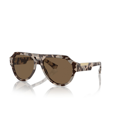 Dolce & Gabbana DG4466 Sunglasses 343473 havana beige - three-quarters view