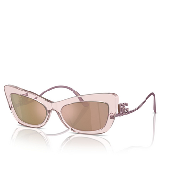 Dolce & Gabbana DG4467B Sunglasses 31486X transparent rose - three-quarters view