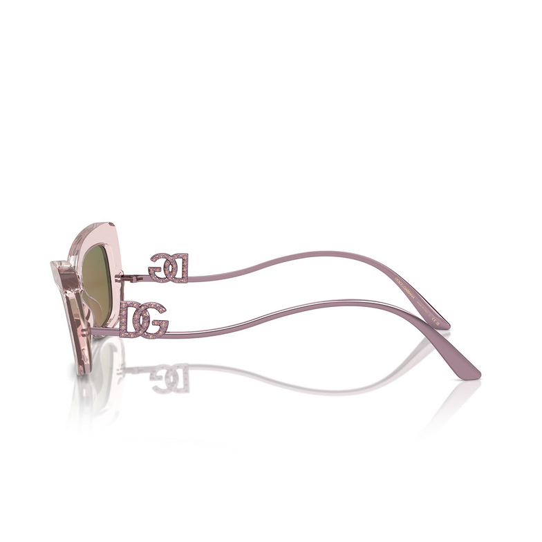 Dolce & Gabbana DG4467B Sunglasses 31486X transparent rose - 3/4