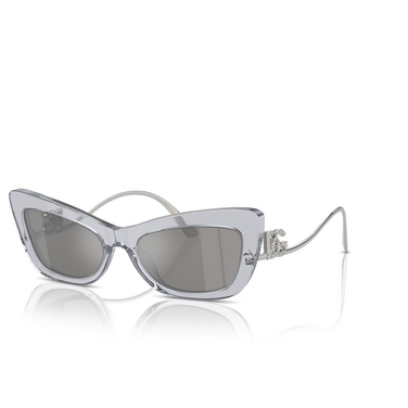 Gafas de sol Dolce & Gabbana DG4467B 32916G transparent grey - Vista tres cuartos