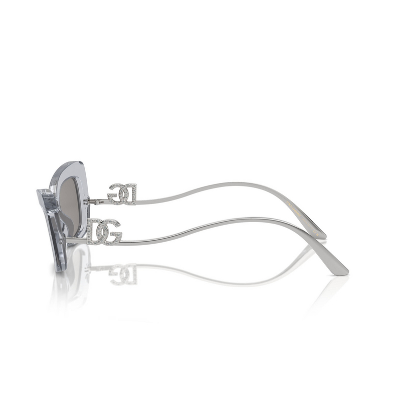 Occhiali da sole Dolce & Gabbana DG4467B 32916G transparent grey - 3/4