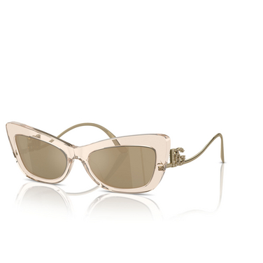 Dolce & Gabbana DG4467B Sunglasses 343203 transparent camel - three-quarters view