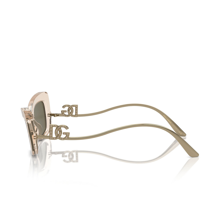 Lunettes de soleil Dolce & Gabbana DG4467B 343203 transparent camel - 3/4