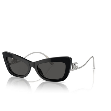 Gafas de sol Dolce & Gabbana DG4467B 501/87 black - Vista tres cuartos