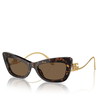 Dolce & Gabbana DG4467B Sunglasses 502/73 havana - three-quarters view