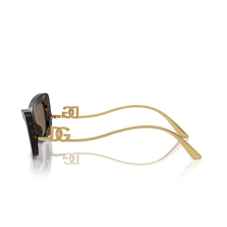 Dolce & Gabbana DG4467B Sunglasses 502/73 havana - 3/4