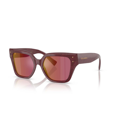 Dolce & Gabbana DG4471 Sunglasses 3442D0 bordeaux lace - three-quarters view