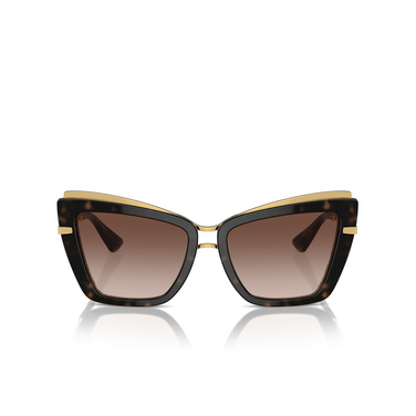 Gafas de sol Dolce & Gabbana DG4472 321713 havana on white barrow - Vista delantera