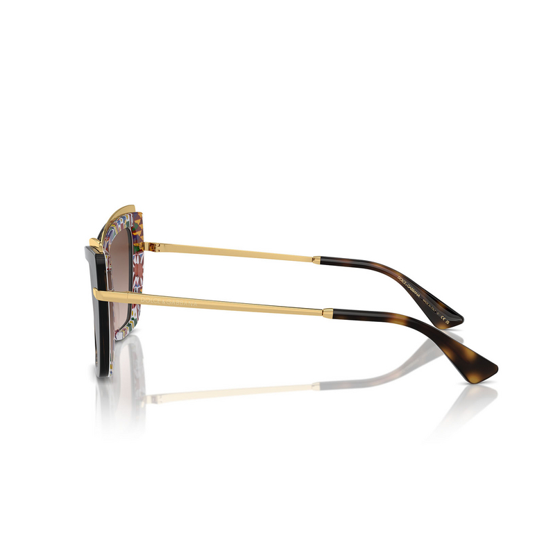 Dolce & Gabbana DG4472 Sunglasses 321713 havana on white barrow - 3/4