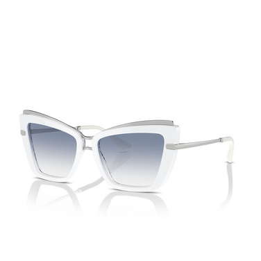 Dolce & Gabbana DG4472 Sunglasses 337119 white on blue maiolica - three-quarters view