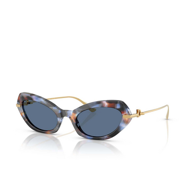 Lunettes de soleil Dolce & Gabbana DG4473 344380 havana blue - Vue trois quarts