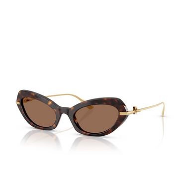 Lunettes de soleil Dolce & Gabbana DG4473 502/73 havana - Vue trois quarts