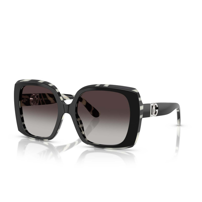 Dolce & Gabbana DG4475 Sunglasses 33728G black on zebra - 2/4