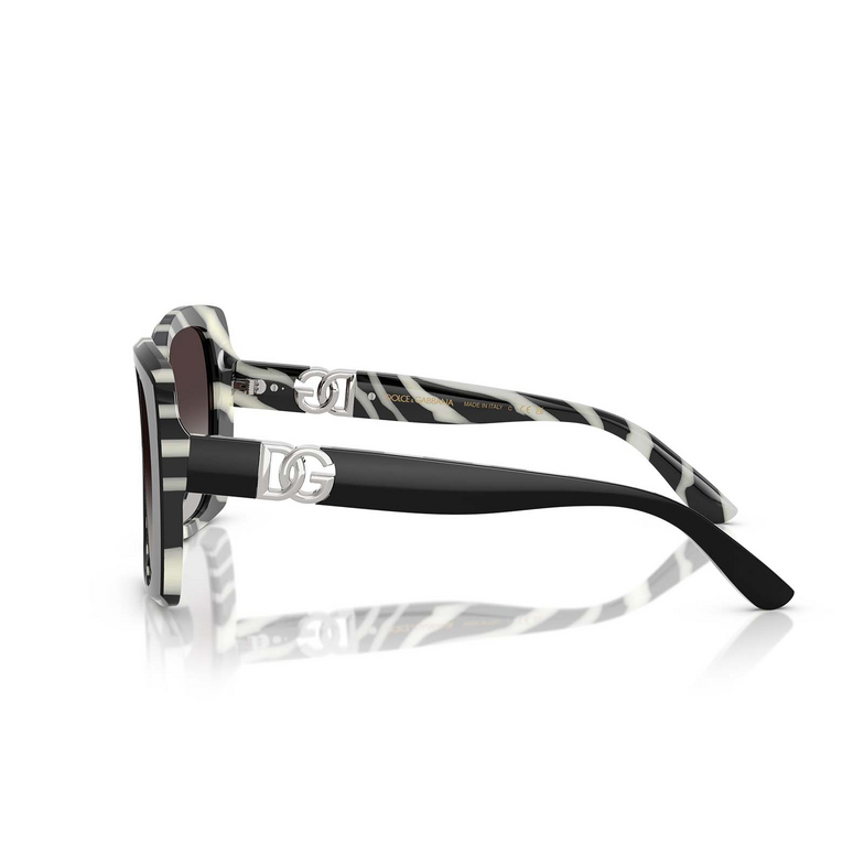 Dolce & Gabbana DG4475 Sunglasses 33728G black on zebra - 3/4