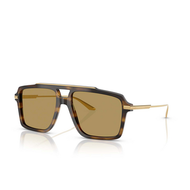 Dolce & Gabbana DG4477 Sunglasses 344673 striped ochre - three-quarters view