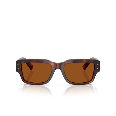 Lunettes de soleil Dolce & Gabbana DG4483 322273 dark red havana - Vue de face