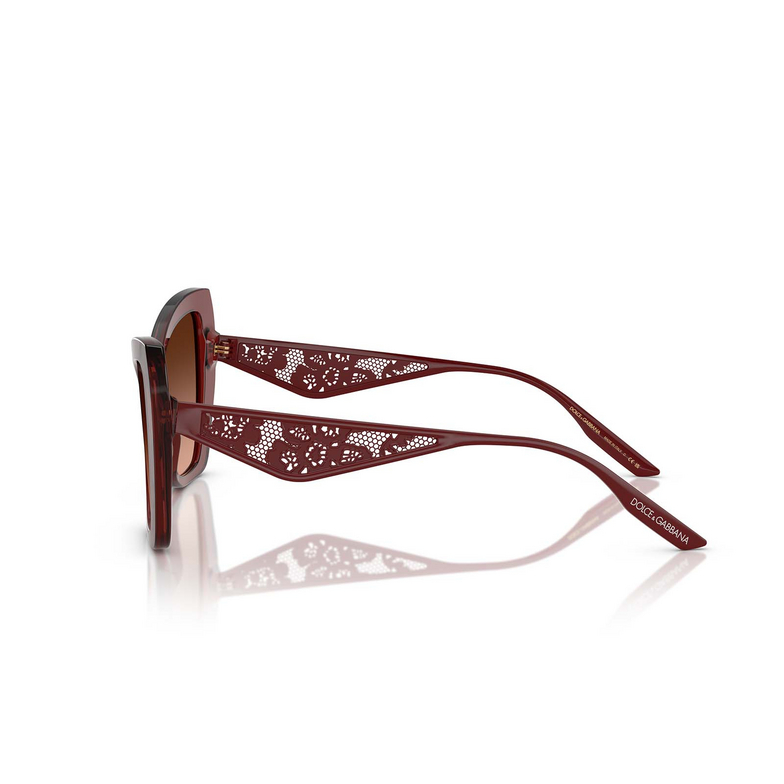 Gafas de sol Dolce & Gabbana DG4489 30455M transparent bordeaux - 3/4