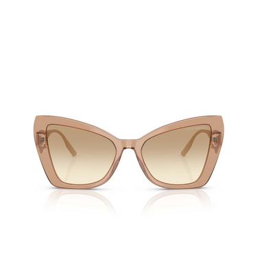 Lunettes de soleil Dolce & Gabbana DG4489 343213 transparent camel - Vue de face