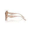 Lunettes de soleil Dolce & Gabbana DG4489 343213 transparent camel - Vignette du produit 3/4