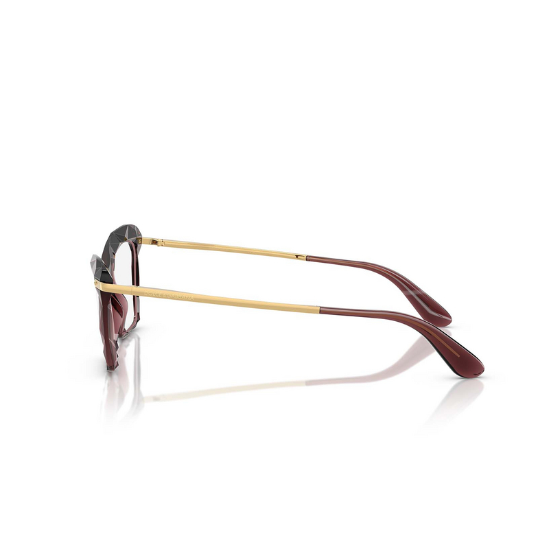 Dolce & Gabbana DG5025 Eyeglasses 3045 transparent bordeaux - 3/4