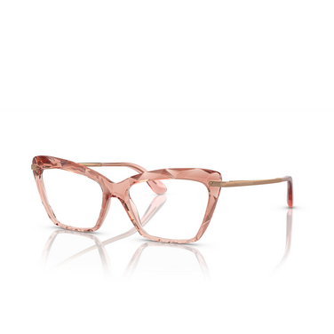 Lunettes de vue Dolce & Gabbana DG5025 3148 transparent pink - Vue trois quarts