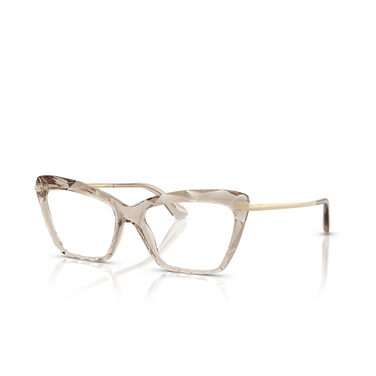 Dolce & Gabbana DG5025 Eyeglasses 3432 transparent camel - three-quarters view