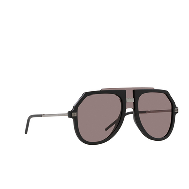 Dolce & Gabbana DG6195 Sunglasses 25257N matte black - three-quarters view