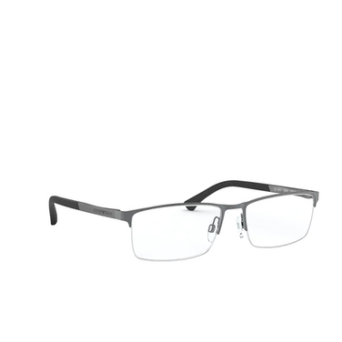 Emporio Armani EA1041 Eyeglasses 3003 matte gunmetal - three-quarters view