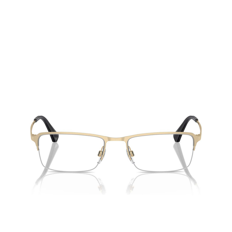 Gafas graduadas Emporio Armani EA1044TD 3003 shiny pale gold - 1/3