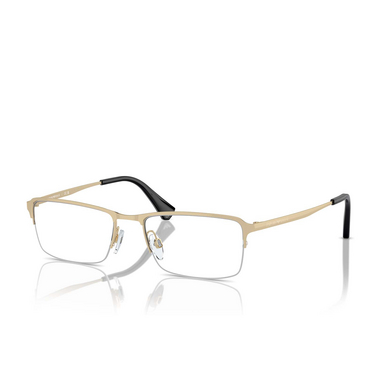 Emporio Armani EA1044TD Eyeglasses 3003 shiny pale gold - three-quarters view