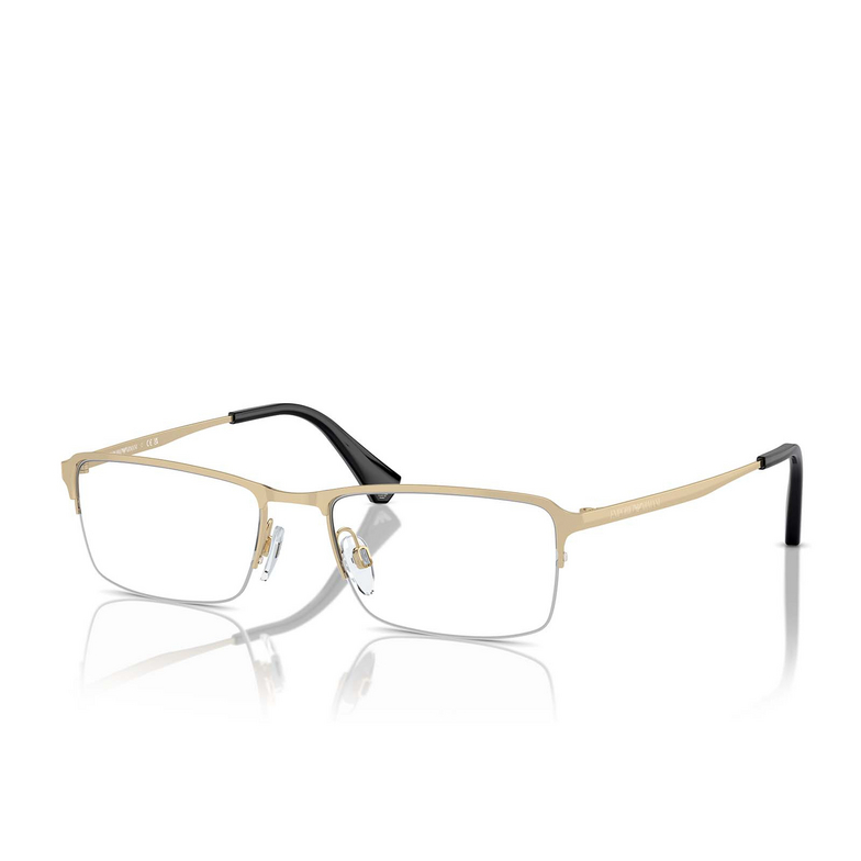 Emporio Armani EA1044TD Eyeglasses 3003 shiny pale gold - 2/3