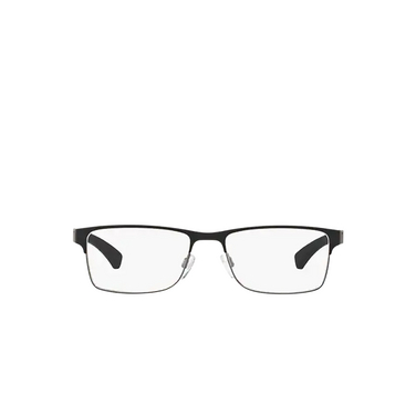 Emporio Armani EA1052 Eyeglasses 3094 rubber black & gunmetal - front view