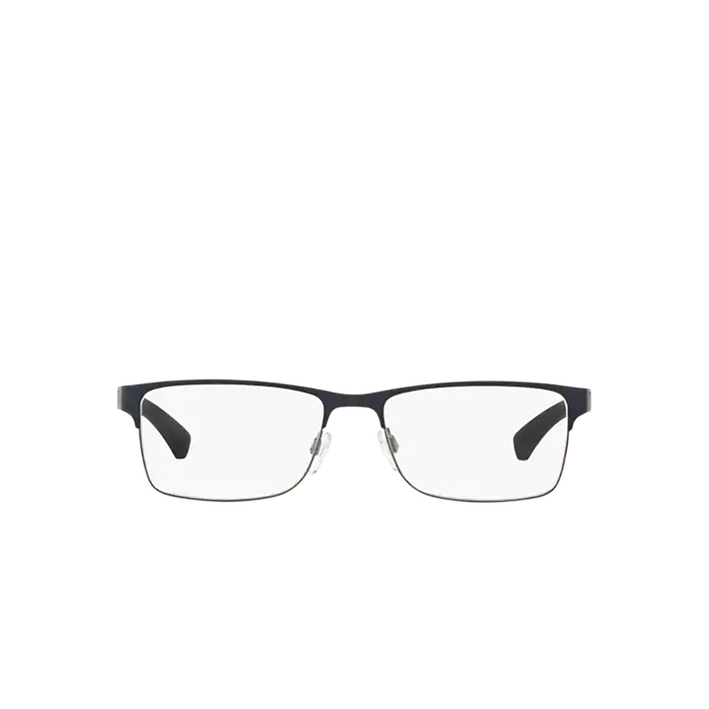 Lunettes de vue Emporio Armani EA1052 3155 rubber blue & gunmetal - 1/3