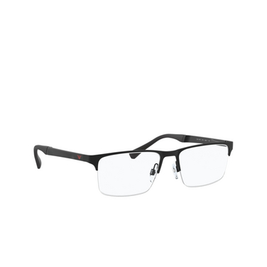 Emporio Armani EA1110D Eyeglasses 3175 rubber black - three-quarters view