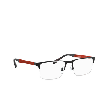 Emporio Armani EA1110D Eyeglasses 3330 matte black - three-quarters view