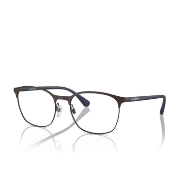Emporio Armani EA1114 Eyeglasses 3380 matte brown - three-quarters view